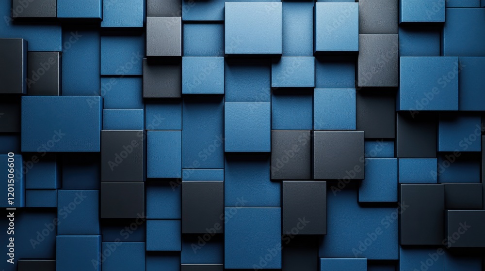 Intricate geometric elements on blue background with copy space for design. Ideal for modern banner templates, abstract minimalist wallpaper, simple geometric modern wallpaper. Intricate geometric elements on blue background with copy space for design. Ideal for modern banner templates, abstract minimalist wallpaper, simple geometric modern wallpaper.