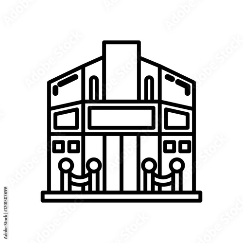 Cinema Outline Icon, Vector illustration