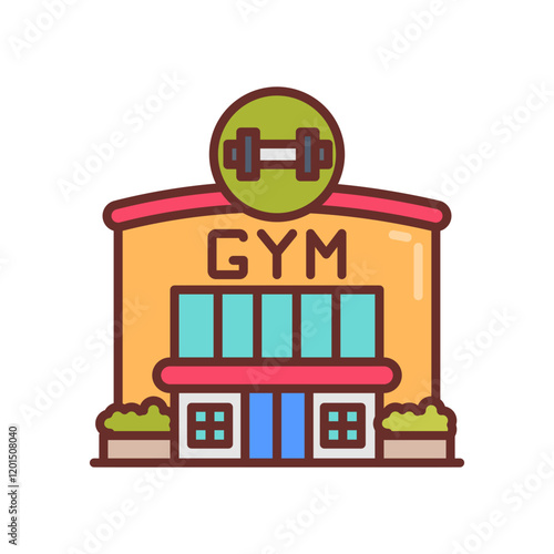 GYM Filled Icons , Vector illustration photo