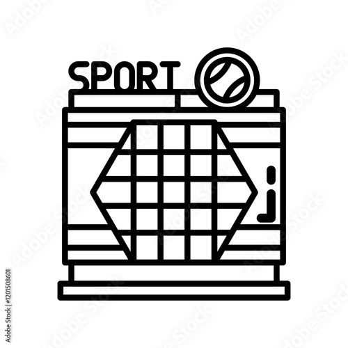 Sport Equipment Outline Icon, Vector illustration