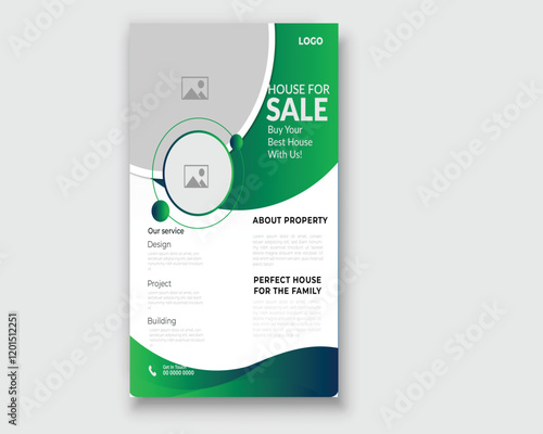 Free vector flat furniture flyer design template