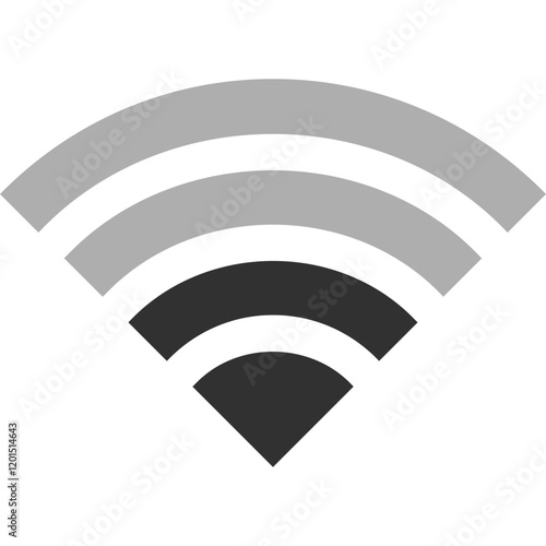 Simple vector icon wi fi