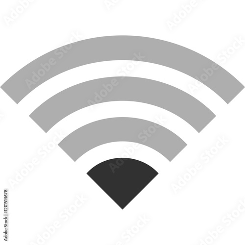 Simple vector icon wi fi