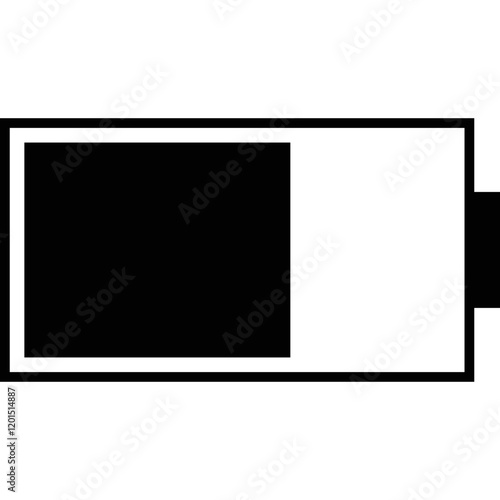 Simple vector icon battery
