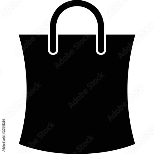 Simple vector icon shopping bag
