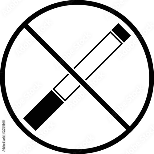 Simple vector icon no smoking
