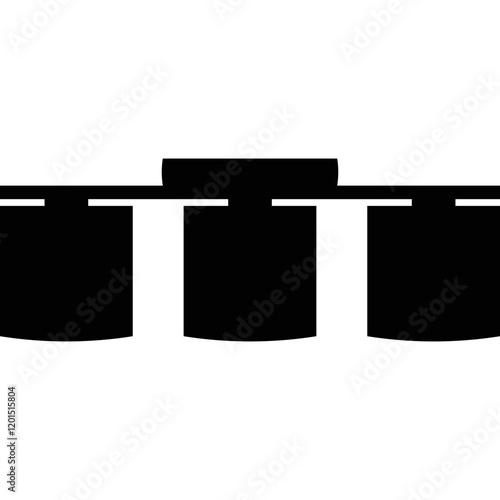 Simple vector icon chandelier
