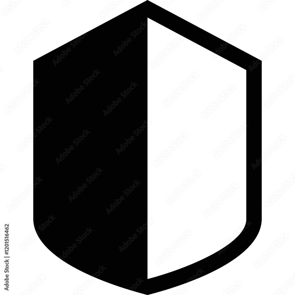 Simple vector icon shield