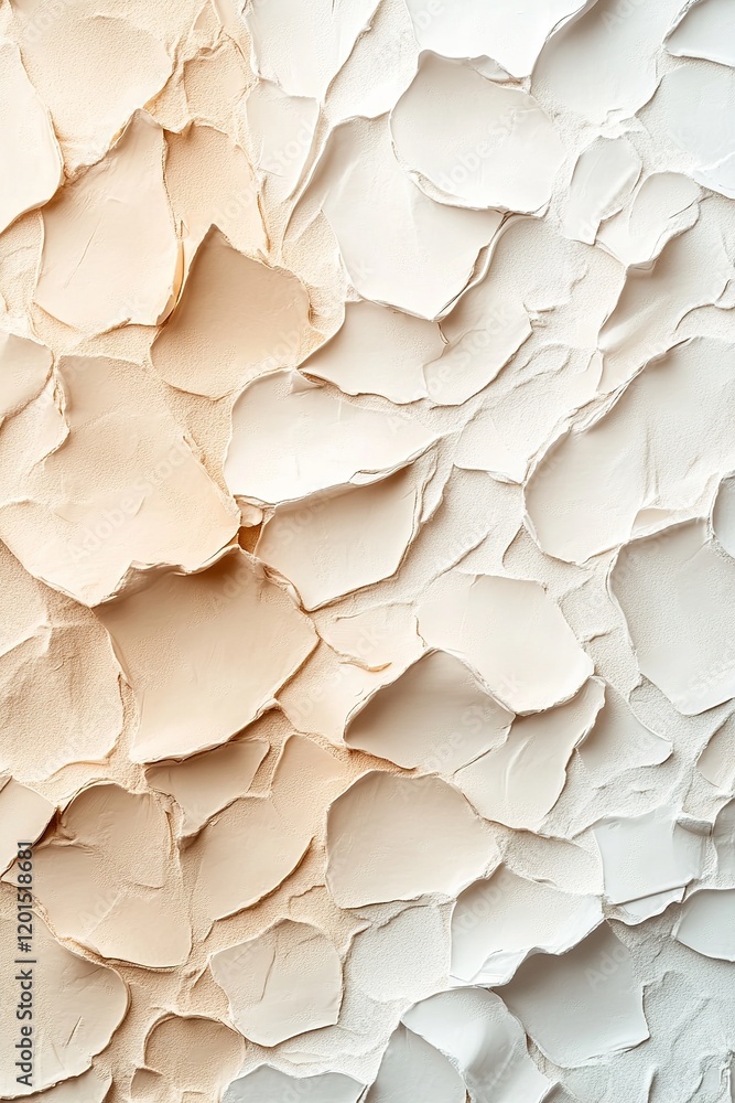 Abstract clay textures in shades of beige, taupe, and white create a fashion-forward background. Soft lighting enhances the depth, ideal for elegant text overlays and artistic presentations Abstract clay textures in shades of beige, taupe, and white create a fashion-forward background. Soft lighting enhances the depth, ideal for elegant text overlays and artistic presentations