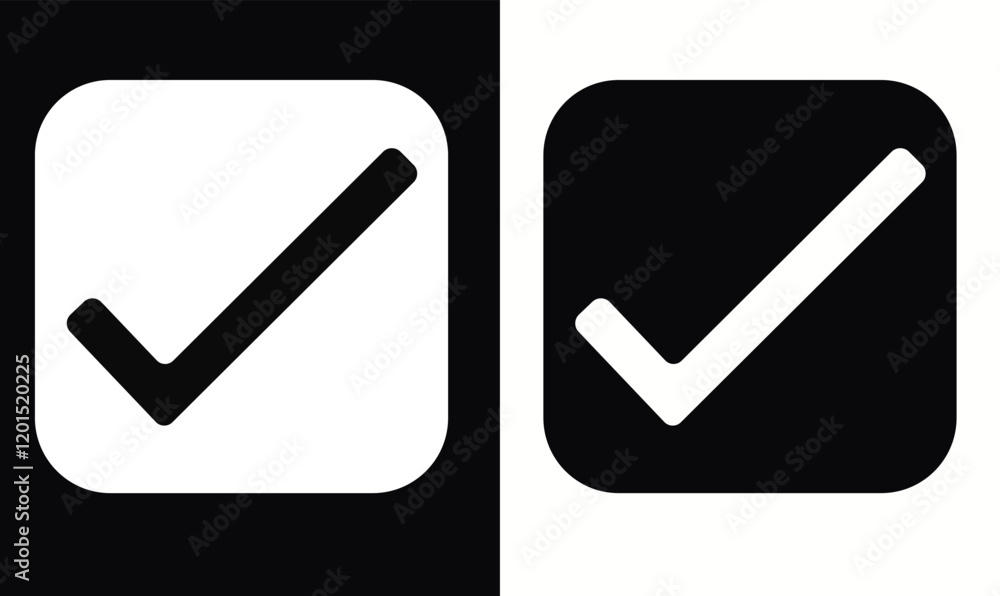 A single vector correct icon. A single vector correct icon.