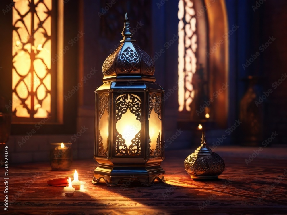 candles in a mosque candles in a mosque