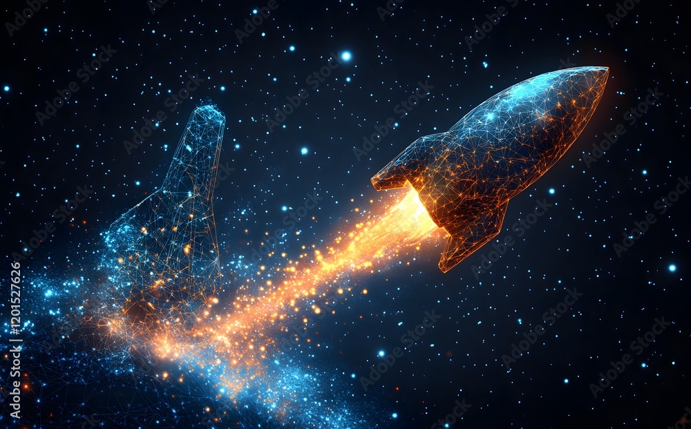 Starry Space Nebula with Galactic Clouds and Cosmic Light Starry Space Nebula with Galactic Clouds and Cosmic Light