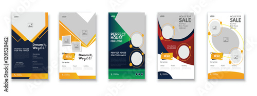 Free vector flat furniture flyer design template