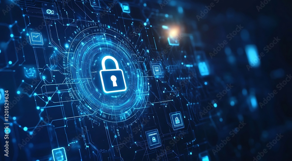 Digital padlock icon. Lock icon and internet network security technology. Information and cyber security Technology Services. Cyber security and privacy concepts to protect data. Digital padlock icon. Lock icon and internet network security technology. Information and cyber security Technology Services. Cyber security and privacy concepts to protect data.