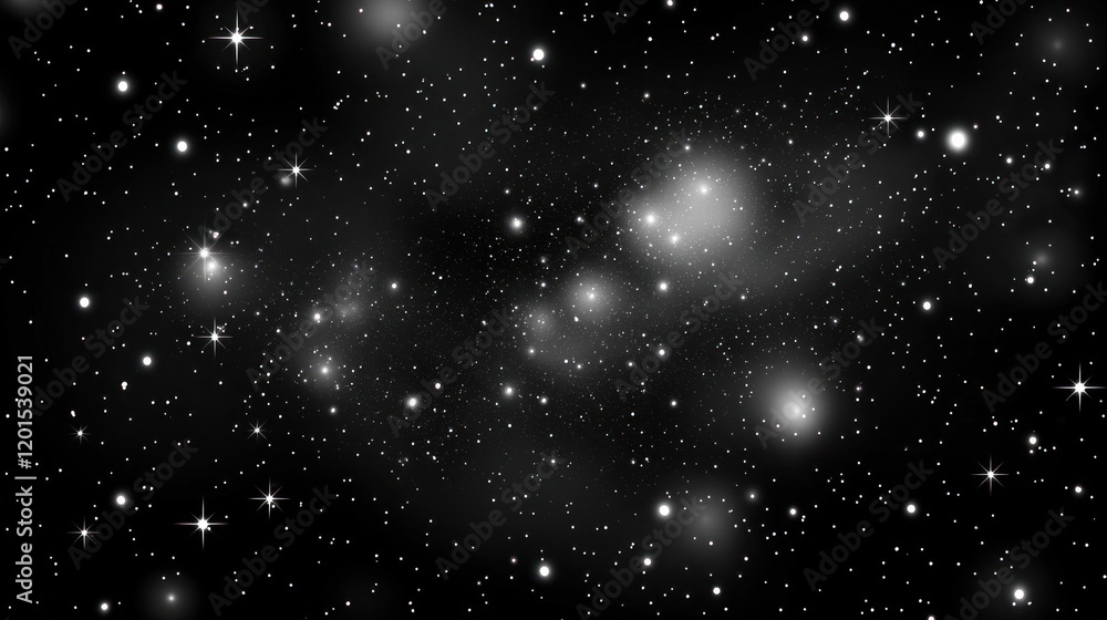 Obraz premium Celestial Dance: A Universe of Stars and Nebulae