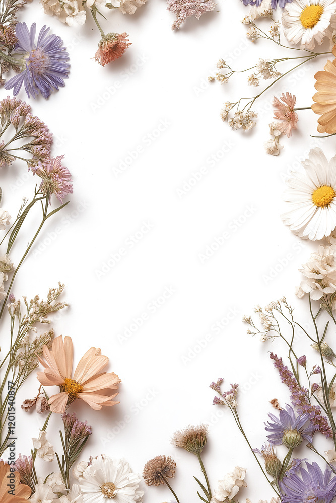 Fototapeta premium frame of flowers