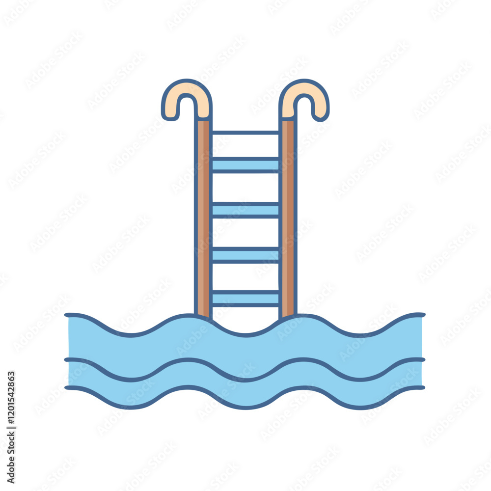 pool ladder icon, pool ladder vector illustration-simple illustration of pool ladder, perfect for pool ladder logos and themed design pool ladder icon, pool ladder vector illustration-simple illustration of pool ladder, perfect for pool ladder logos and themed design