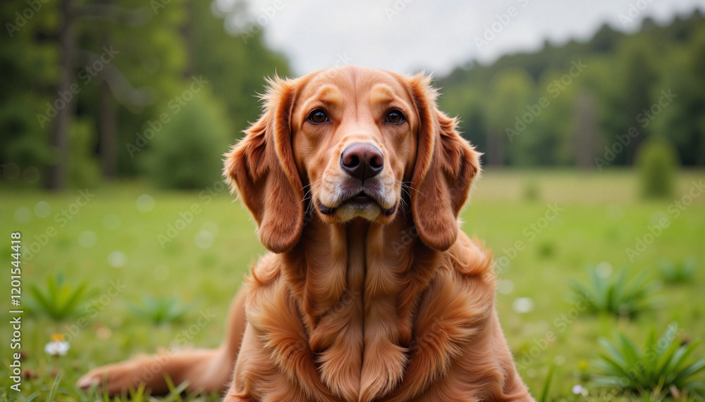 Gallant Irish Setter gazing calmly in forest clearing, nature beauty
Gallant Irish Setter gazing calmly in forest clearing, nature beauty