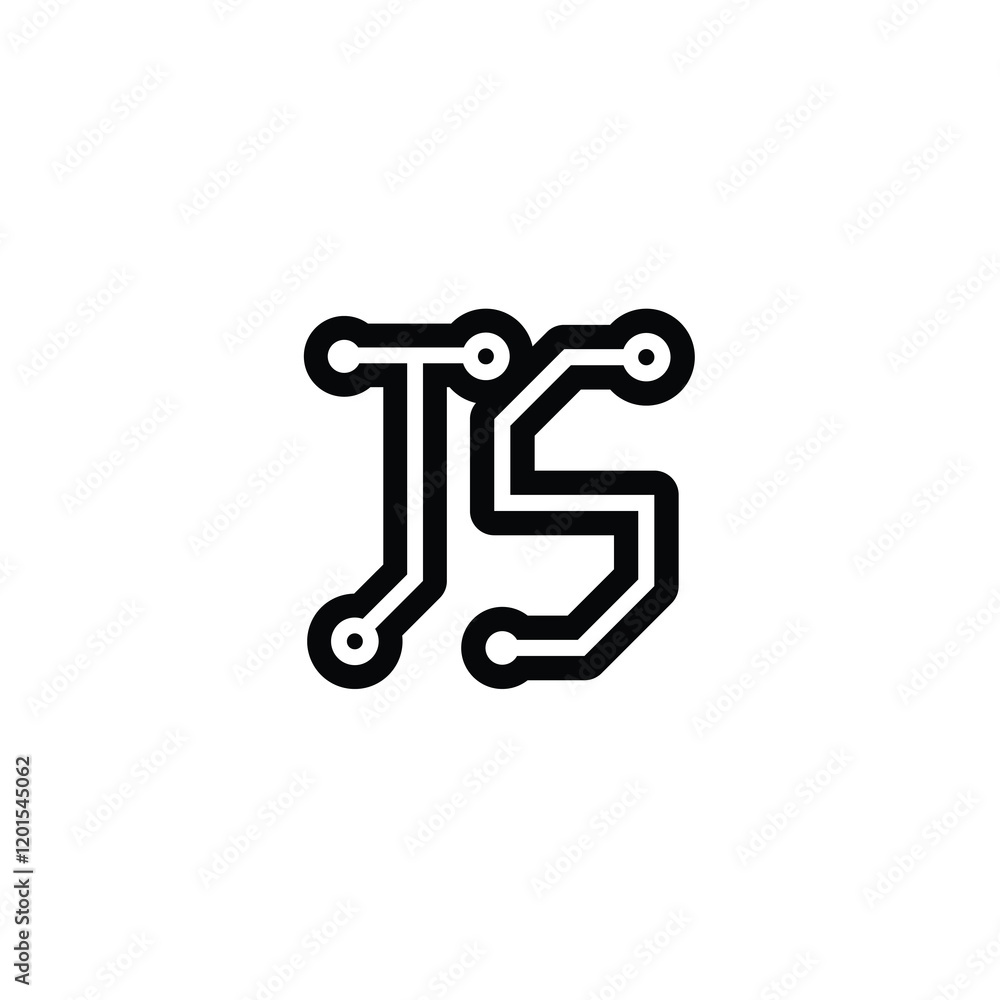 JS monogram logo design letter text name symbol monochrome logotype alphabet character simple logo JS monogram logo design letter text name symbol monochrome logotype alphabet character simple logo