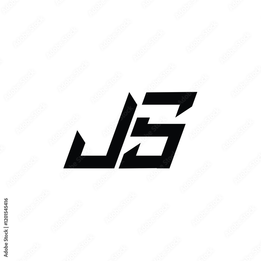 JS monogram logo design letter text name symbol monochrome logotype alphabet character simple logo JS monogram logo design letter text name symbol monochrome logotype alphabet character simple logo