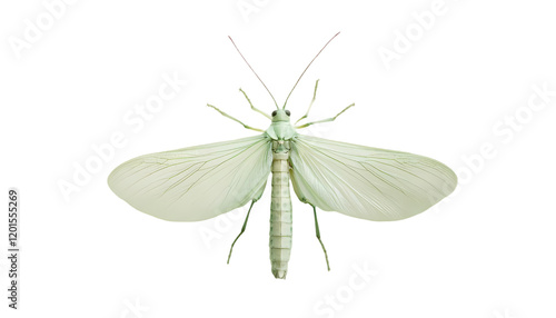 Pale Green Insect Detailed Wings Nature Photography Macro Shot bug art moth fauna white light black  photo