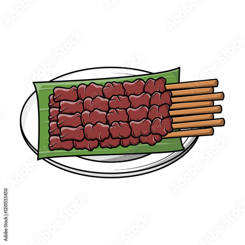 sate traditional food Indonesia