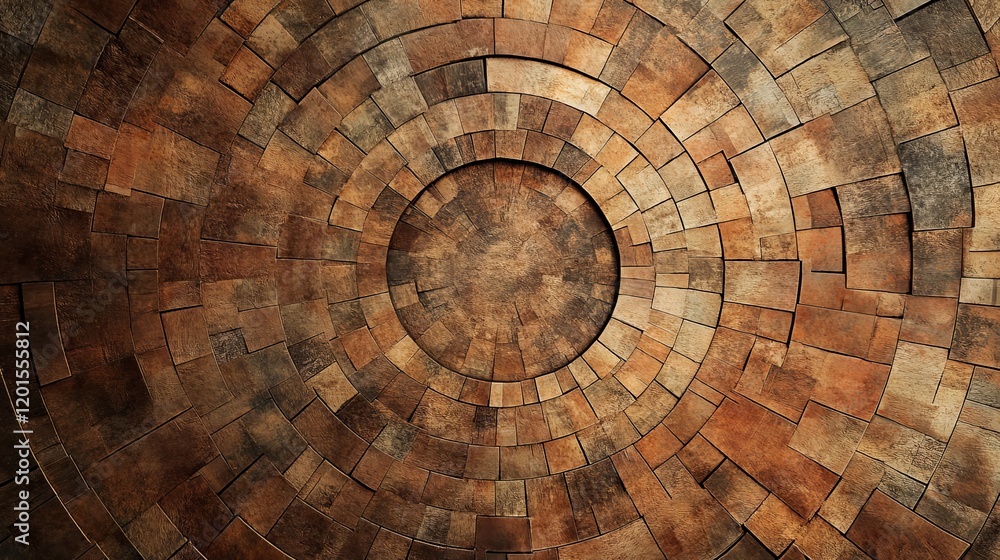 Fototapeta premium Intricate Wood Tile Pattern Design