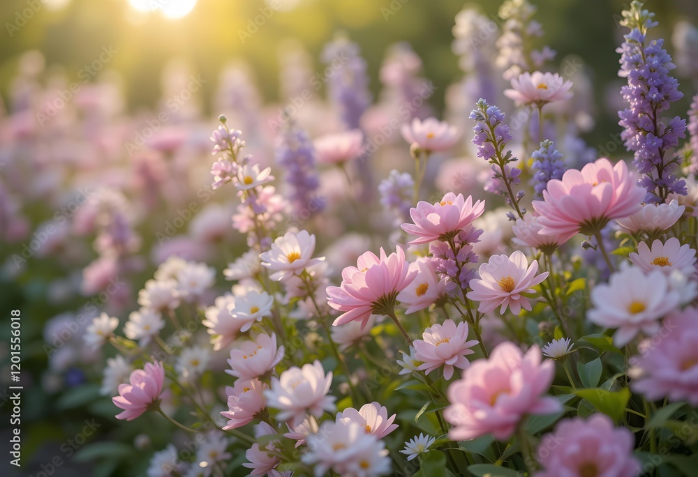 Obraz premium field of lavender flowers