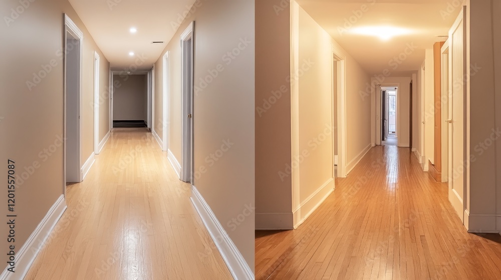 Before After Hallway Renovation Home Improvement Project Before After Hallway Renovation Home Improvement Project