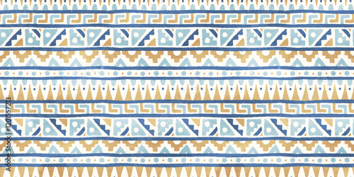 Hand drawn  abstract seamless pattern, ethnic background, aztec style - great for textiles, banners, wallpapers, wrapping - vector design