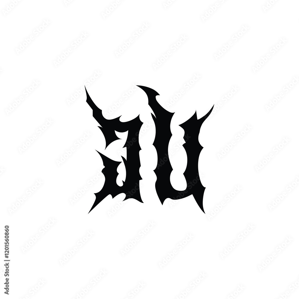 JU monogram logo design letter text name symbol monochrome logotype alphabet character simple logo JU monogram logo design letter text name symbol monochrome logotype alphabet character simple logo