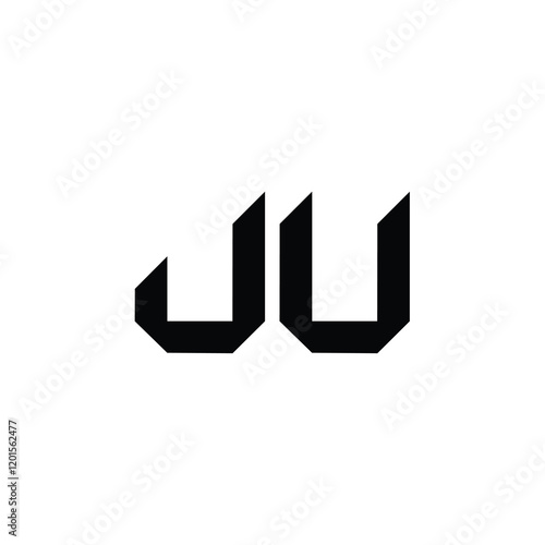 Free Download JU monogram logo design letter text name symbol monochrome logotype alphabet character simple logo - GFXLoad