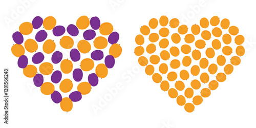 Apricots and Plums Mix and apricots heart shaped Abstract Summertime Backgrounds Texture Set 2 idea