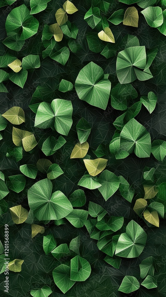 Lush green ivy wall, close-up texture, nature background, wallpaper Lush green ivy wall, close-up texture, nature background, wallpaper