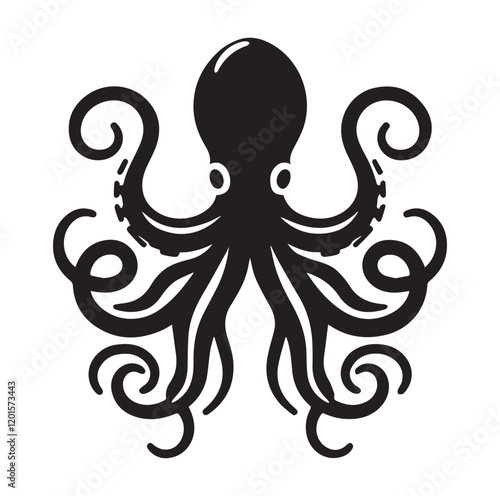 Octopus vector silhouette sh photo