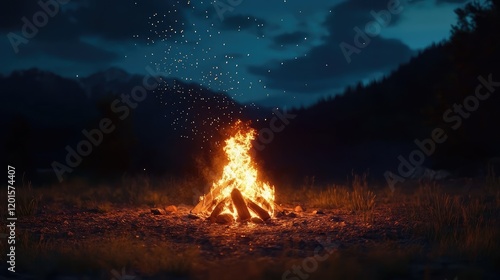 Fototapeta Naklejka Na Ścianę i Meble -  fire in the forest