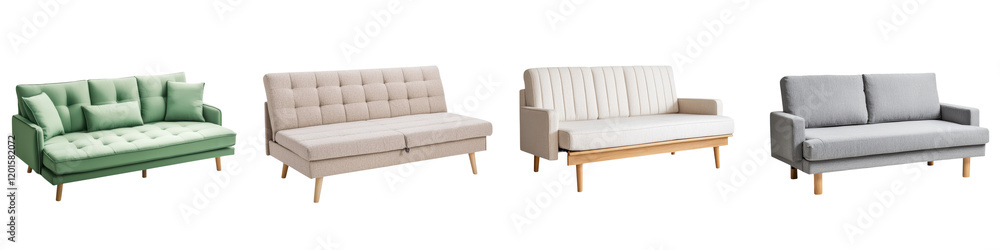 Obraz premium Assorted Stylish Sofas for Modern Living Room Interiors