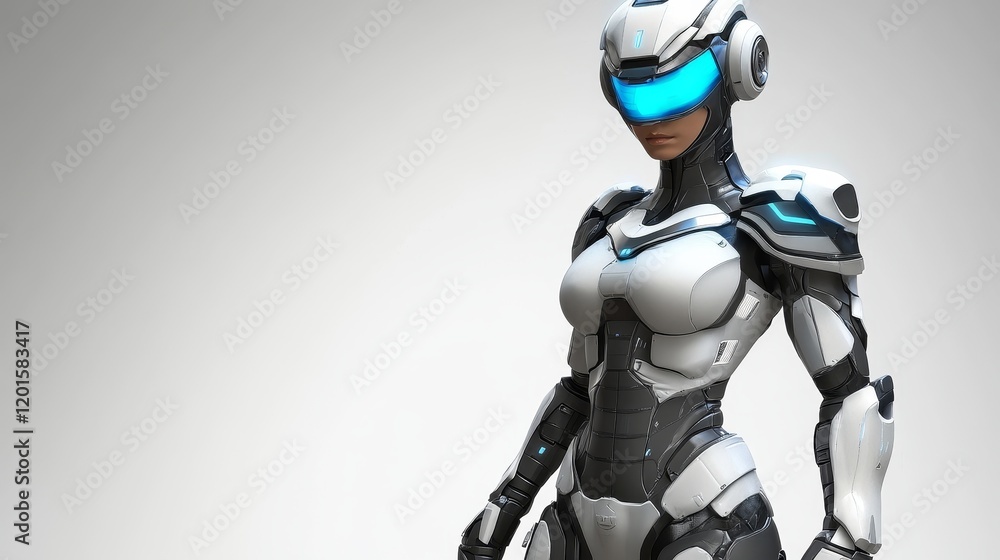 Ultra-Modern Humanoid AI Robot, Futuristic Design, Artificial Intelligence, Tech Innovation, Cutting-Edge Technology