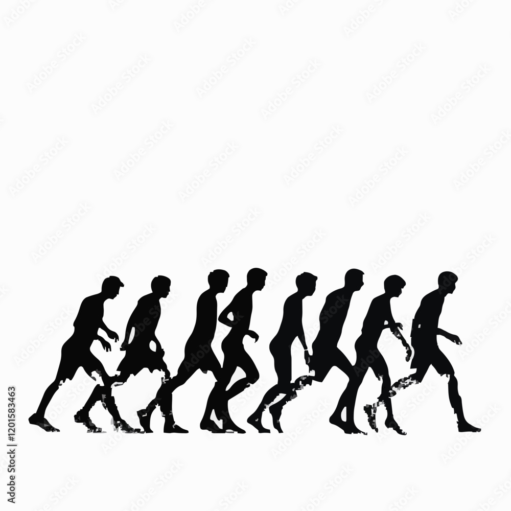 Simple Black Silhouettes of 10 Humans Performing Various Sports on a White Background Simple Black Silhouettes of 10 Humans Performing Various Sports on a White Background