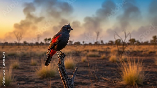 A stunning image of an Australian Firehawk