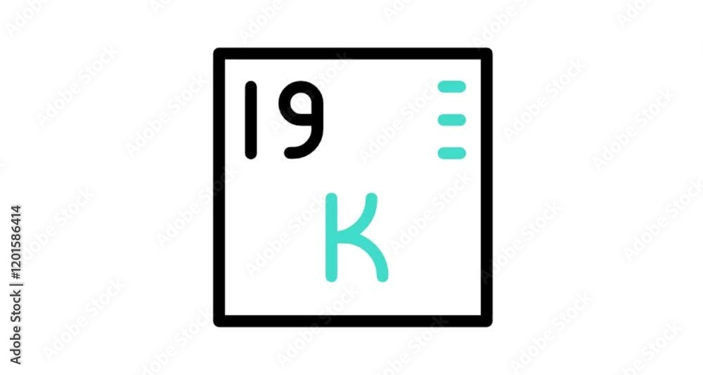 chemical element sign with atomic number K 19 chemical element sign with atomic number K 19