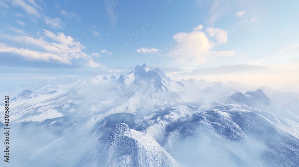 Fototapeta premium snow covered mountains