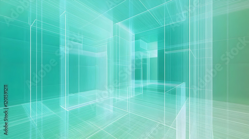 Futuristic architectural design concepts virtual space 3d visualization digital environment abstract perspective innovation