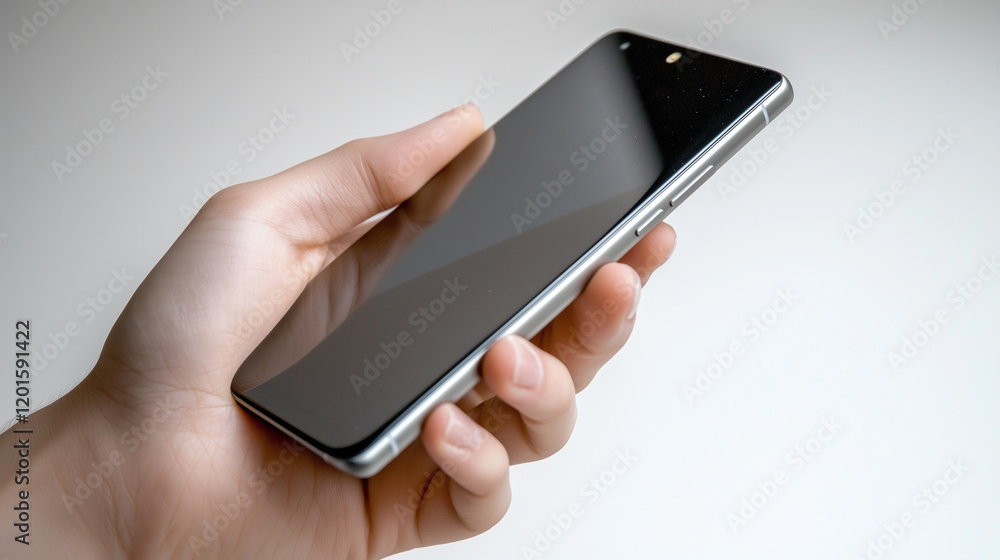 A minimalist and modern depiction of a person holding a smartphone in their hand, symbolizing technology, communication, and a connected lifestyle. A minimalist and modern depiction of a person holding a smartphone in their hand, symbolizing technology, communication, and a connected lifestyle.