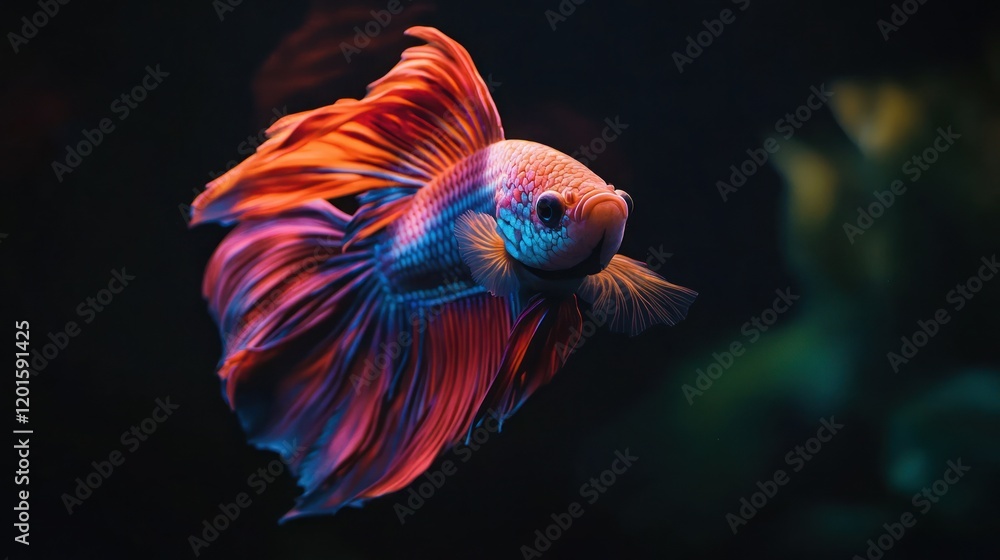 Colorful Siamese Fighting Fish Colorful Siamese Fighting Fish