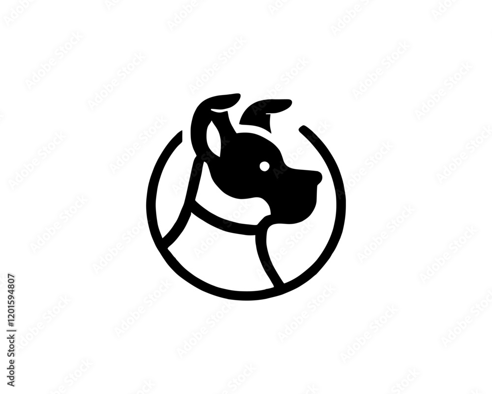 Fototapeta premium Dog Logo Design Icon Symbol Vector Template