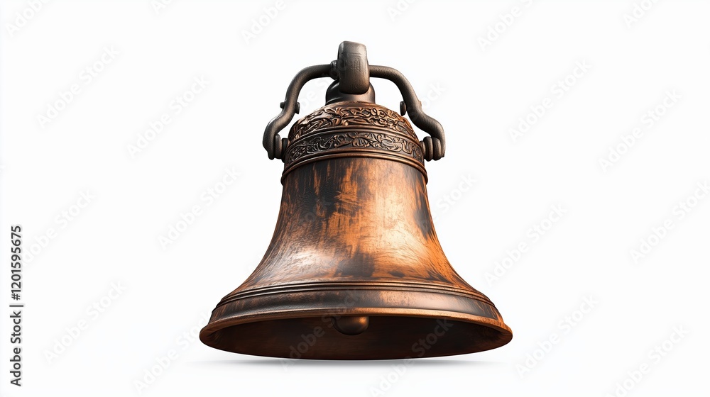 Liberty Bell on white background, Independence Day USA Liberty Bell on white background, Independence Day USA