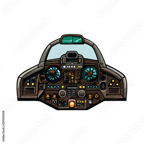 A close-up, highly detailed view of a fighter jet cockpit, focusing on the pilot's perspective. Show the instruments, controls, and the pilot's hands on the controls.