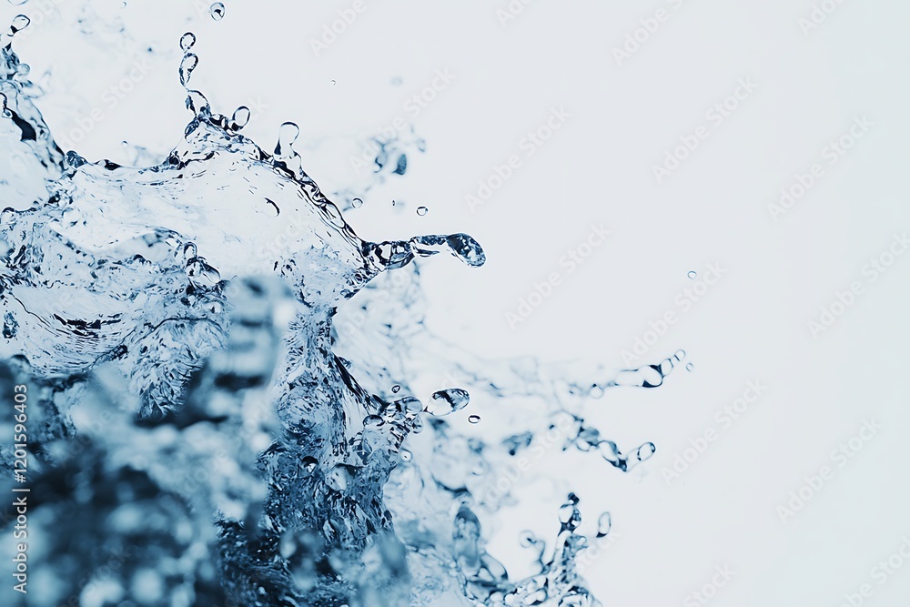 A close-up of splashing water droplets against a light background, showcasing clarity and motion in a dynamic display of nature's fluidity. A close-up of splashing water droplets against a light background, showcasing clarity and motion in a dynamic display of nature's fluidity.
