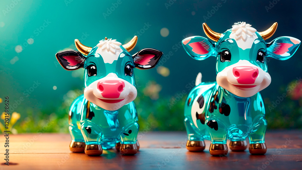 Fototapeta premium cartoon cow